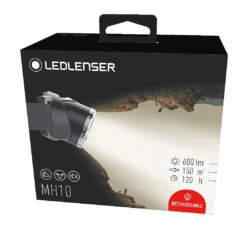 Ledlenser MH 10 Ladattava Otsavalaisin -Era Lindroos MH10 PACKAGING HIGH